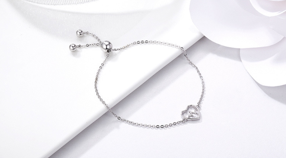 Silver Heart Bracelet