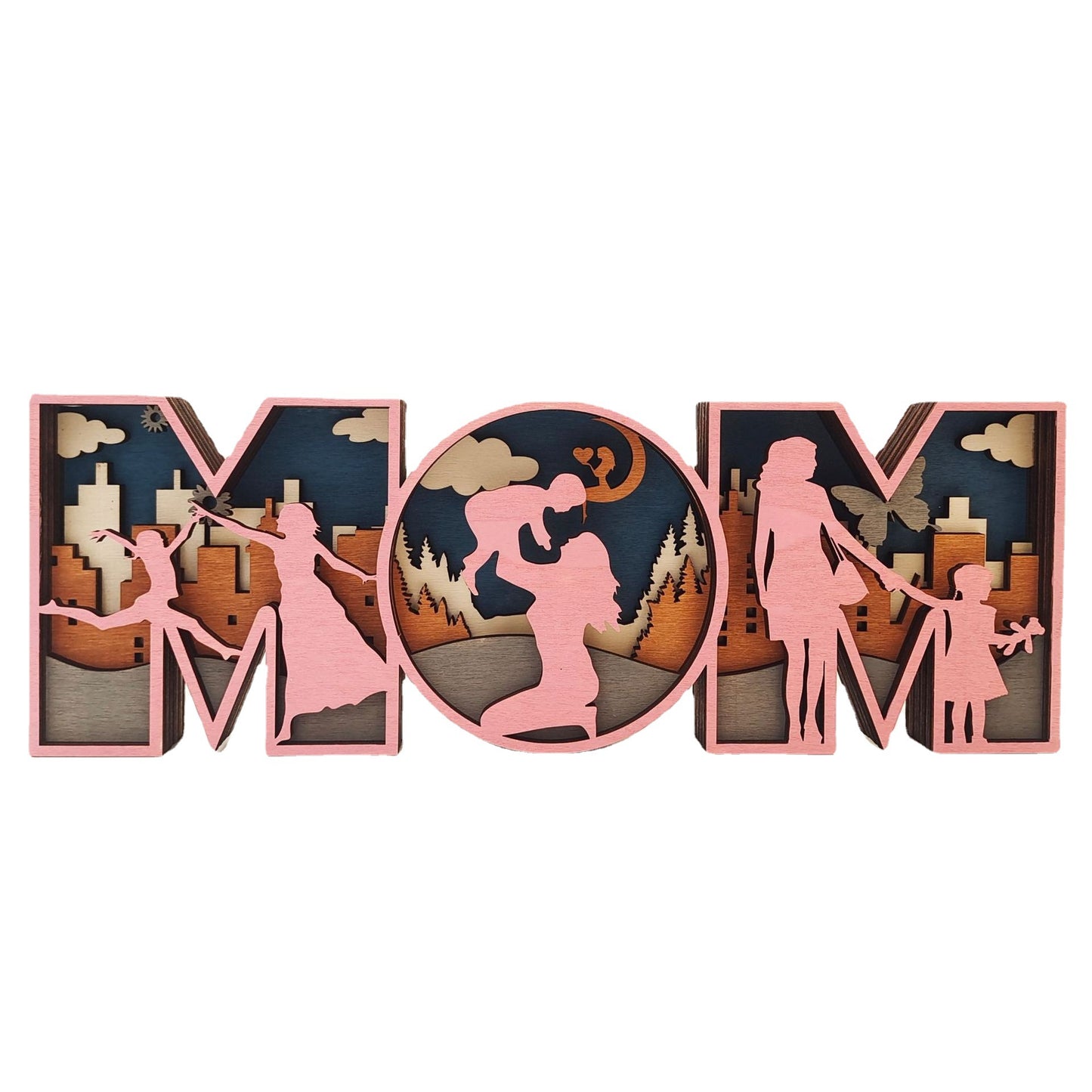 Mothers Day Fathers Day Wooden Crafts Decorative Decor