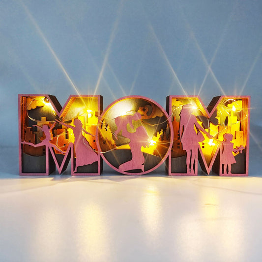 Mothers Day Fathers Day Wooden Crafts Decorative Decor