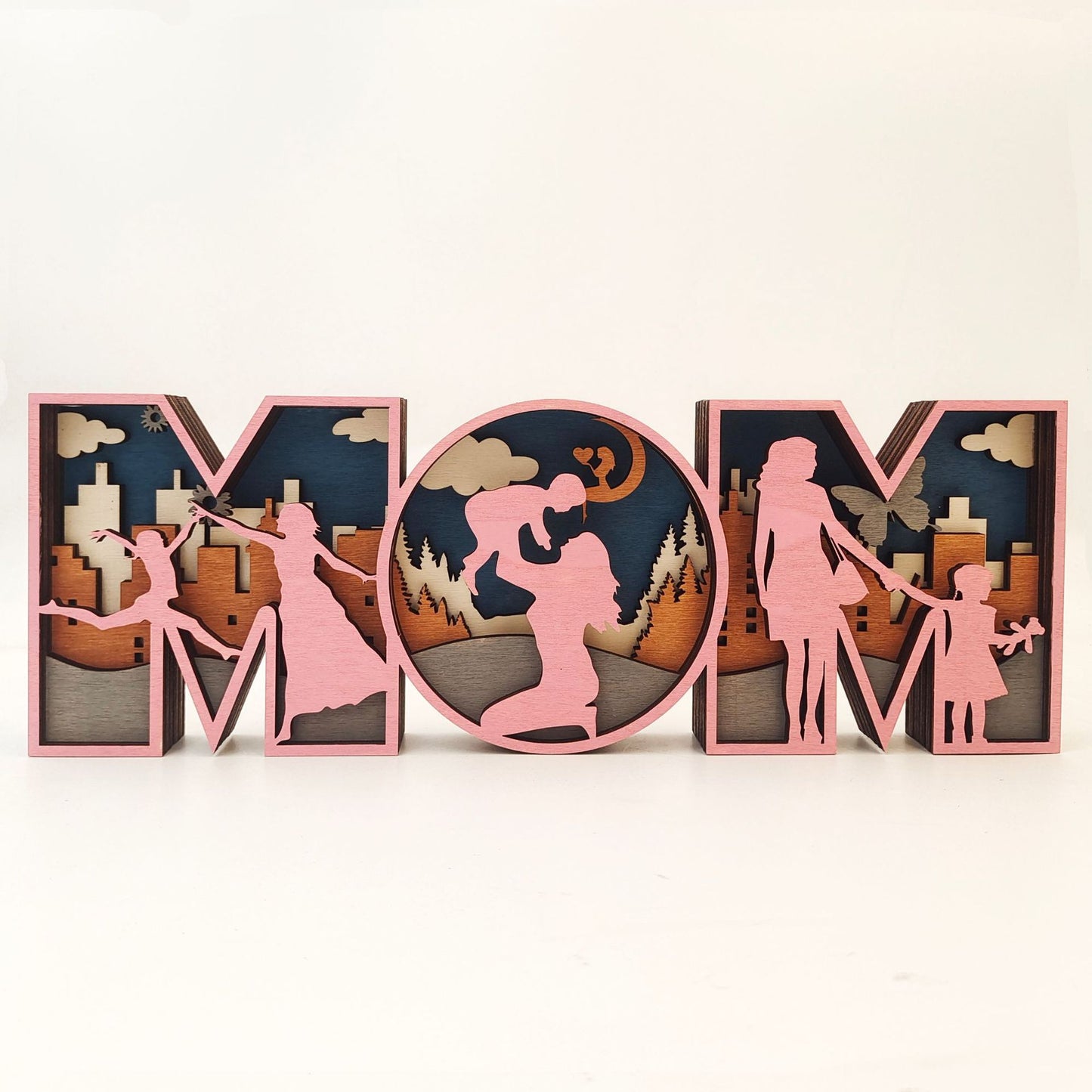 Mothers Day Fathers Day Wooden Crafts Decorative Decor