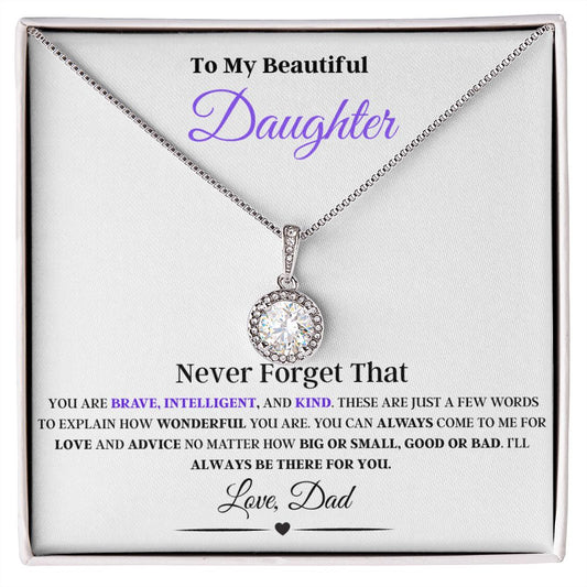 To My Beautiful Daughter Love Dad