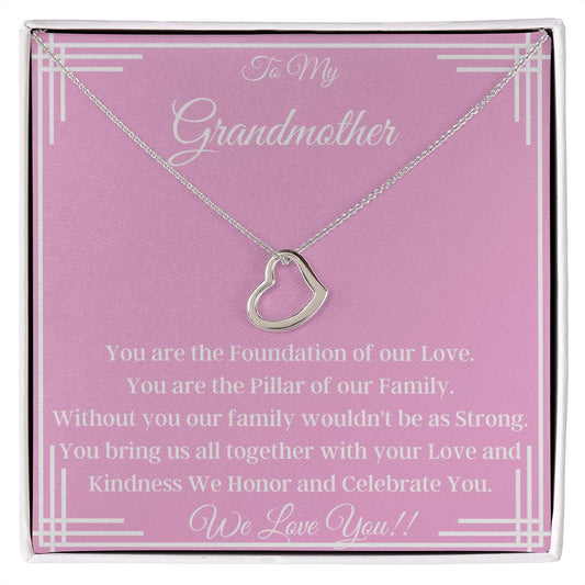 Heart Necklace For Grandma