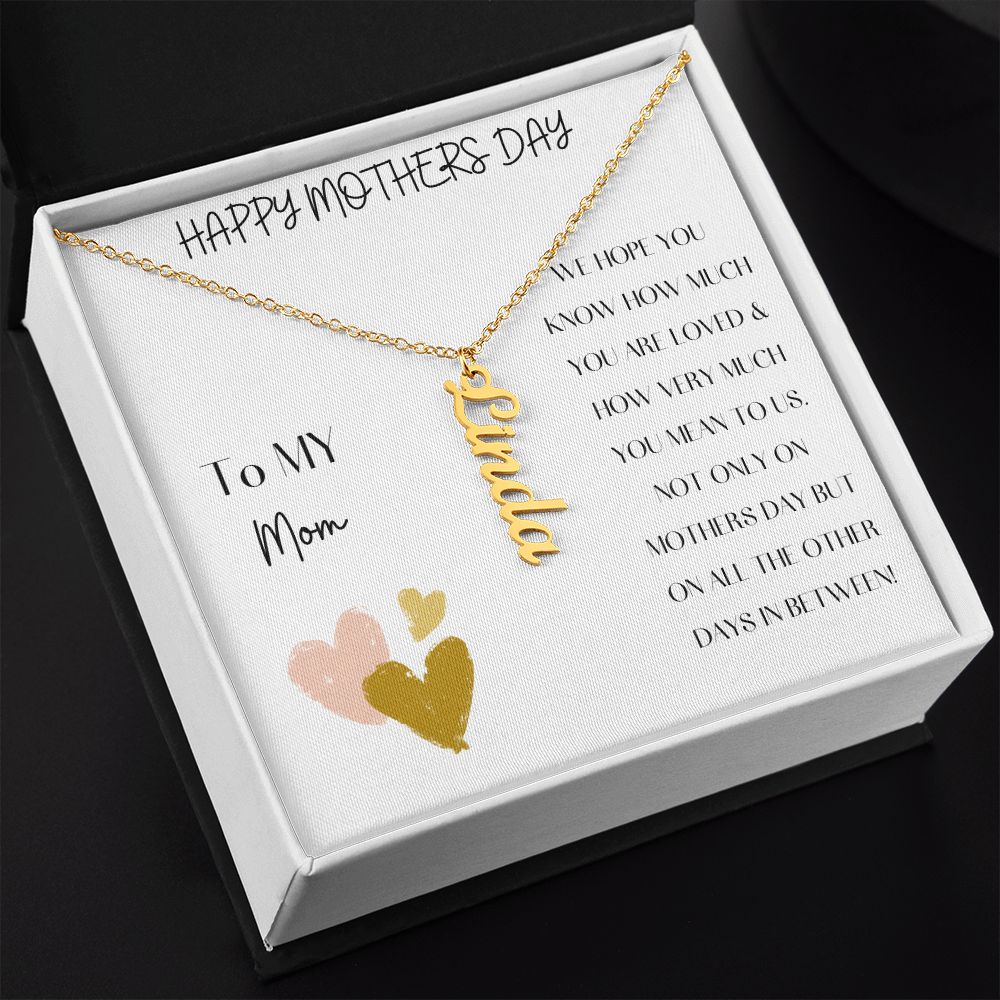 Custom Name Necklace- Mother's Day